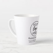 シンプルなビジネス ロゴ カフェラテマグ (左アングル)