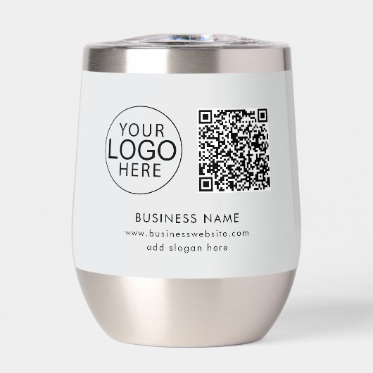 シンプルなビジネス ロゴ QRコード 企業イベント (正面)