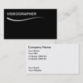 シンプルなビデオ名刺 名刺 (正面/裏面)