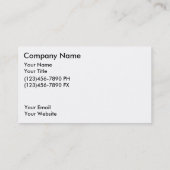 シンプルなビデオ名刺 名刺 (裏面)