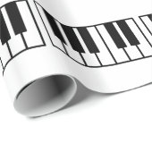 シンプルなピアノ鍵 ラッピングペーパー (ロールコーナー)