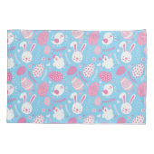 シンプルなピンクおよび青いイースターパターン|枕カバー 枕カバー (裏面-左)