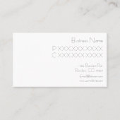 シンプルなピンクのカップケーキの名刺 名刺 (正面)