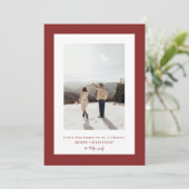 シンプルなファルー赤フレーム写真 シーズンカード (スタンド正面)