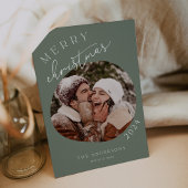 シンプルなフォトホリデーカード シーズンカード