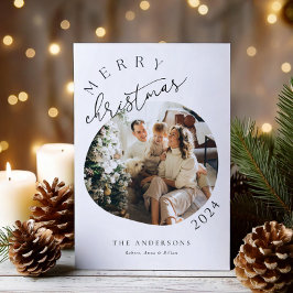 シンプルなフォトホリデーカード シーズンカード