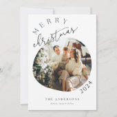 シンプルなフォトホリデーカード シーズンカード (正面)