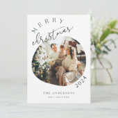 シンプルなフォトホリデーカード シーズンカード (スタンド正面)