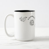 シンプルなフォーク-月2018年のサラFielkeのブロック ツートーンマグカップ (左)