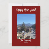 シンプルなフラットホリデーカード シーズンカード (裏面)