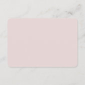 シンプルなブライダル ブッシュ ウェディング ファイン ディテールズ 封入カード エンクロージャーカード (裏面)