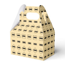 シンプルなブラウンとブラックのリピートスポンサーロゴパターン