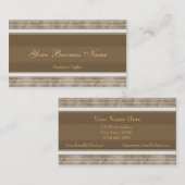 シンプルなブラウンの名刺 名刺 (正面/裏面)