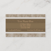 シンプルなブラウンの名刺 名刺 (裏面)