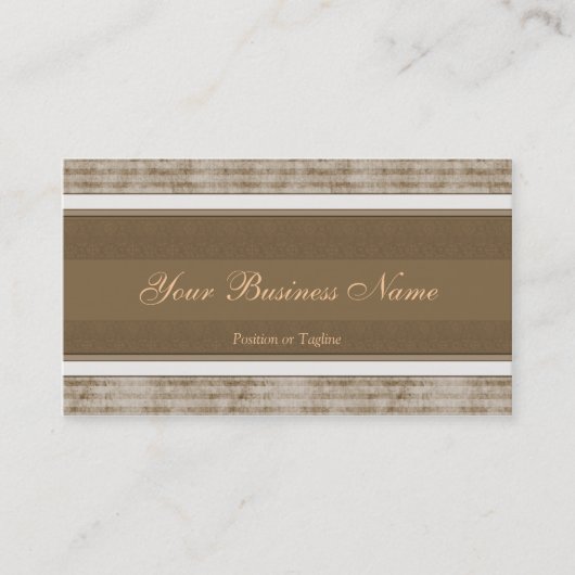 シンプルなブラウンの名刺 名刺 (正面)