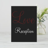 シンプルなブラックとホワイトイニシャル結婚式招待状 招待状 (スタンド正面)