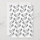 シンプルなブラックカリグラフィー「I Do BBQ」エンゲージメント 招待状 (裏面)