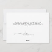 シンプルなブラックボールドテキスト2枚の写真 新年おめでとうございます シーズンカード (裏面)