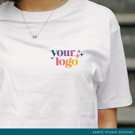 シンプルなブランドの従業員スタッフロゴTシャツ Tシャツ
