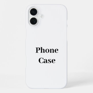 シンプルなブランドプロモーションをカスタマイズしよう iPhone 16 PLUSケース