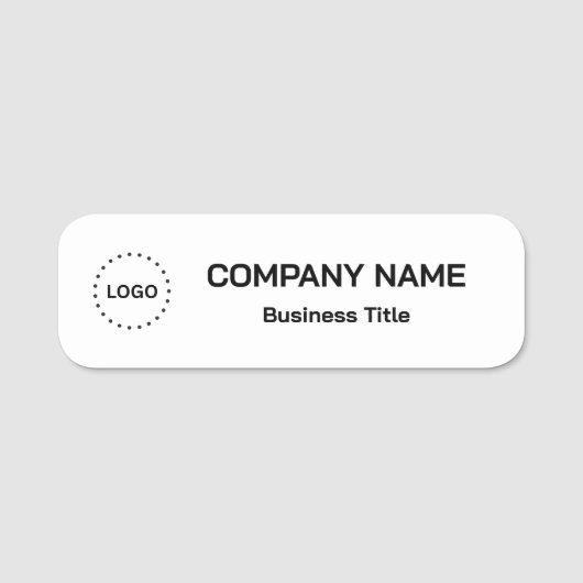 シンプルなブランド促進社員 名札 (正面)