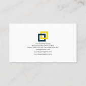 シンプルなブロックのコラムの構造のエンジニアリング 名刺 (裏面)