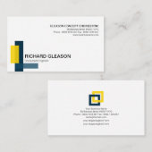 シンプルなブロックのコラムの構造のエンジニアリング 名刺 (正面/裏面)