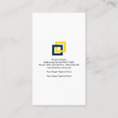 シンプルなブロックのRebarの構造工学技術者 名刺 (裏面)