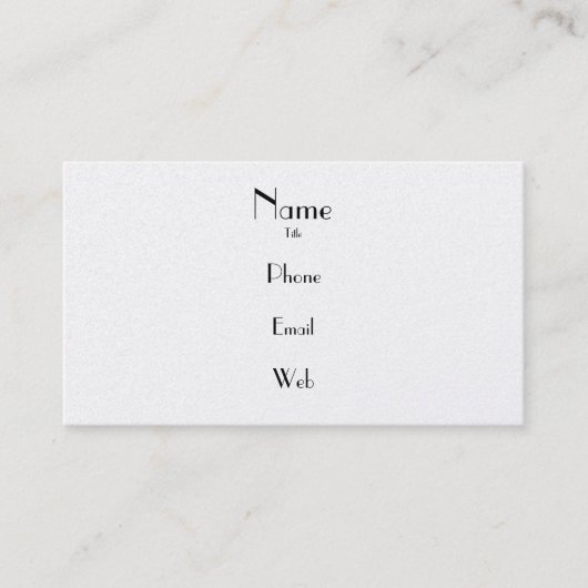 シンプルなプラチナ名刺 名刺 (正面)