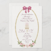 シンプルなプリンセスのベビーシャワー招待状 招待状 (正面/裏面)