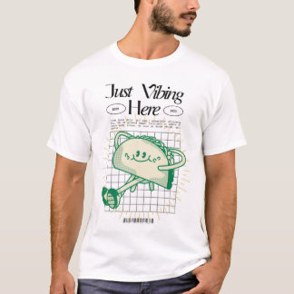 シンプルなプリントの都会的なTシャツ Tシャツ