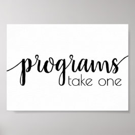 シンプルなプログラム | ブラック スクリプト イベント テーブル ポスター