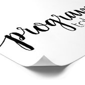 シンプルなプログラム | ブラック スクリプト 任意のイベント テーブル ポスター (角)