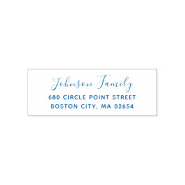 シンプルなプロフェッショナルまたはパーソナルな返送先住所 セルフインキングスタンプ