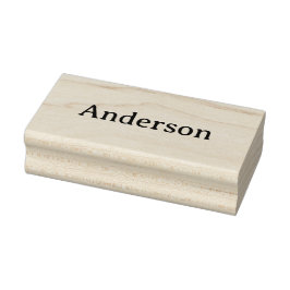 シンプルなプロフェッショナルビジネス 1.5" x 3" ラバースタンプ