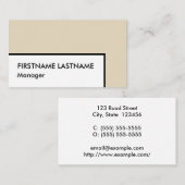 シンプルなプロフェッショナル名刺 名刺 (正面/裏面)