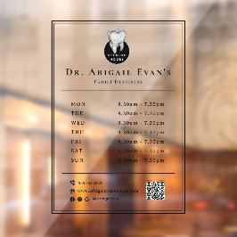 シンプルなプロフェッショナル歯アイコンデンタルオープンホワーズ ウィンドウサイン