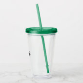 シンプルなプロフェッショナル ビジネスデザインの16oz クリア アクリルタンブラー (左)