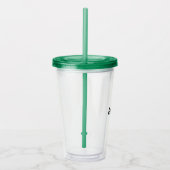 シンプルなプロフェッショナル ビジネスデザインの16oz クリア アクリルタンブラー (右)