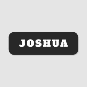 シンプルなプロフェッショナル ビジネス 企業 ブラック 名札