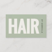 シンプルなヘアスタイリストQRコード 名刺 (正面)