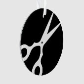 シンプルなベクトルは切ります(あなた自身の色を選んで下さい) オーナメント (正面)