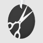 シンプルなベクトルは切ります(あなた自身の色を選んで下さい) オーナメント (正面)