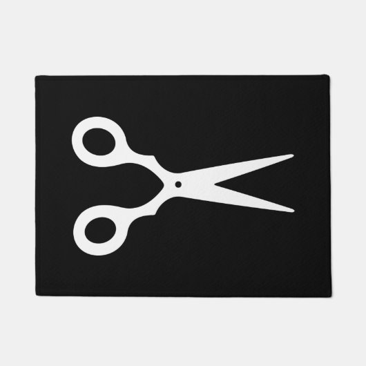 シンプルなベクトルは切ります(あなた自身の色を選んで下さい) ドアマット (正面)