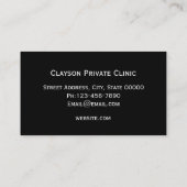 シンプルなベビーの足の小児科の名刺 名刺 (裏面)