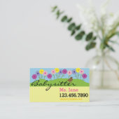 シンプルなベビーシッターの乳母の名刺 名刺 (スタンド正面)