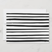 シンプルなベビーシャワー 招待状 (裏面)