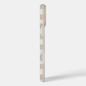 シンプルなベージュの市松模様デザイン Case-Mate iPhoneケース (裏面 / 右)