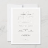 シンプルなベージュの結婚式QRコード (正面)