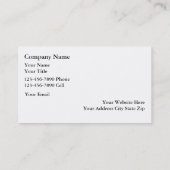 シンプルなペットグルーミングの名刺 名刺 (裏面)